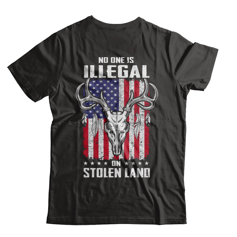 No One Is Illegal On Stolen Land Immigrants T-Shirt & Hoodie | Teecentury.com