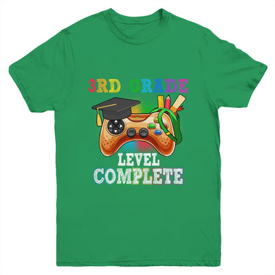 3rd Grade Level Complete Last Day Of School Graduation Youth Shirt | teecentury