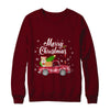 Corgi Rides Red Truck Christmas Pajama T-Shirt & Sweatshirt | Teecentury.com