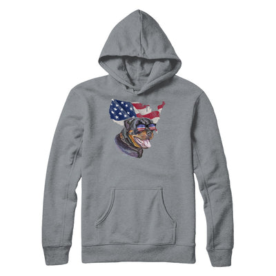Funny Patriot Rottweiler Dog 4Th Of July American Flag T-Shirt & Hoodie | Teecentury.com