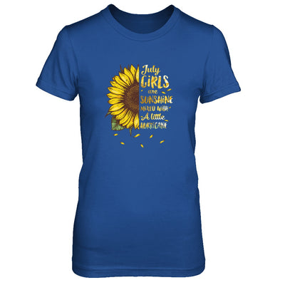 July Girls Are Sunshine Mixed With A Little Hurricane T-Shirt & Tank Top | Teecentury.com