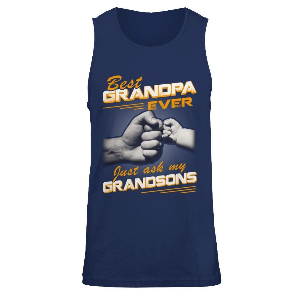 Best Grandpa Ever Just Ask My Grandsons T-Shirt & Hoodie | Teecentury.com