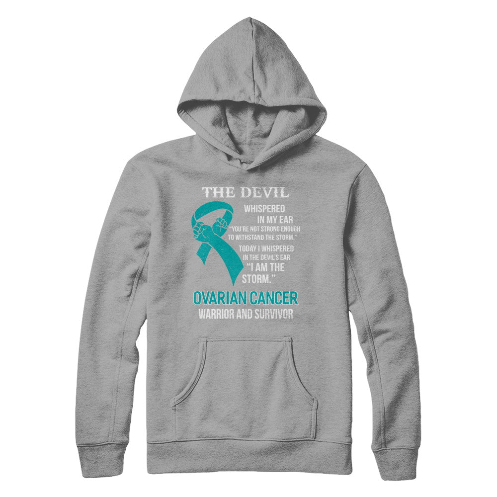 I Am The Storm Support Ovarian Cancer Warrior Survivor T-Shirt & Hoodie | Teecentury.com