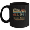 41 Year Old Vintage 1981 Limited Edition 41th Birthday Mug Coffee Mug | Teecentury.com