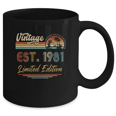 41 Year Old Vintage 1981 Limited Edition 41th Birthday Mug Coffee Mug | Teecentury.com