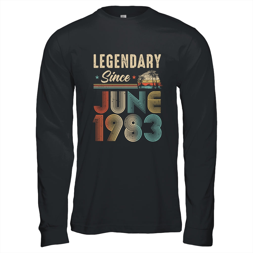 40 Years Old Legendary Since June 1983 40th Birthday Shirt & Hoodie | teecentury