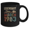 40 Years Old Legendary Since March 1983 40th Birthday Mug | teecentury