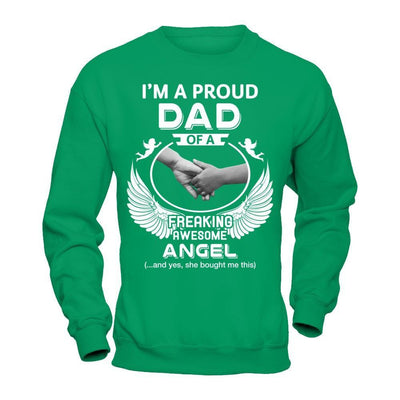 I'm A Proud Dad Of A Freaking Awesome Angel T-Shirt & Hoodie | Teecentury.com