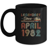 40th Birthday 40 Years Old Legendary Since April 1982 Mug Coffee Mug | Teecentury.com
