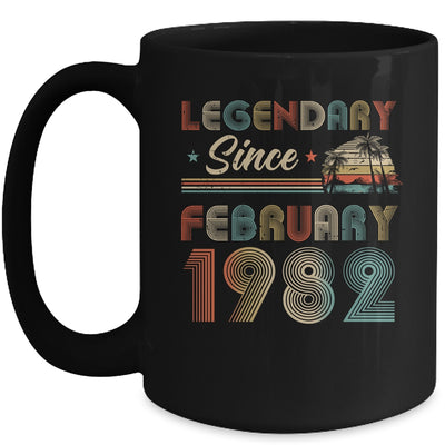 40th Birthday 40 Years Old Legendary Since February 1982 Mug Coffee Mug | Teecentury.com