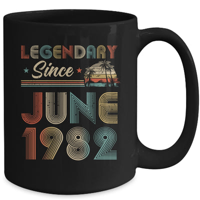 40th Birthday 40 Years Old Legendary Since June 1982 Mug Coffee Mug | Teecentury.com