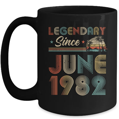 40th Birthday 40 Years Old Legendary Since June 1982 Mug Coffee Mug | Teecentury.com