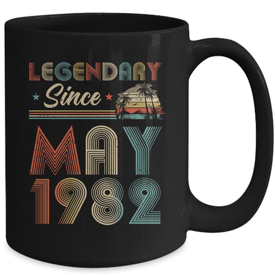 40th Birthday 40 Years Old Legendary Since May 1982 Mug Coffee Mug | Teecentury.com