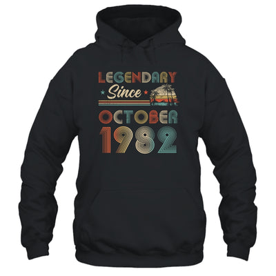 40th Birthday 40 Years Old Legendary Since October 1982 T-Shirt & Hoodie | Teecentury.com