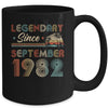 40th Birthday 40 Years Old Legendary Since September 1982 Mug Coffee Mug | Teecentury.com