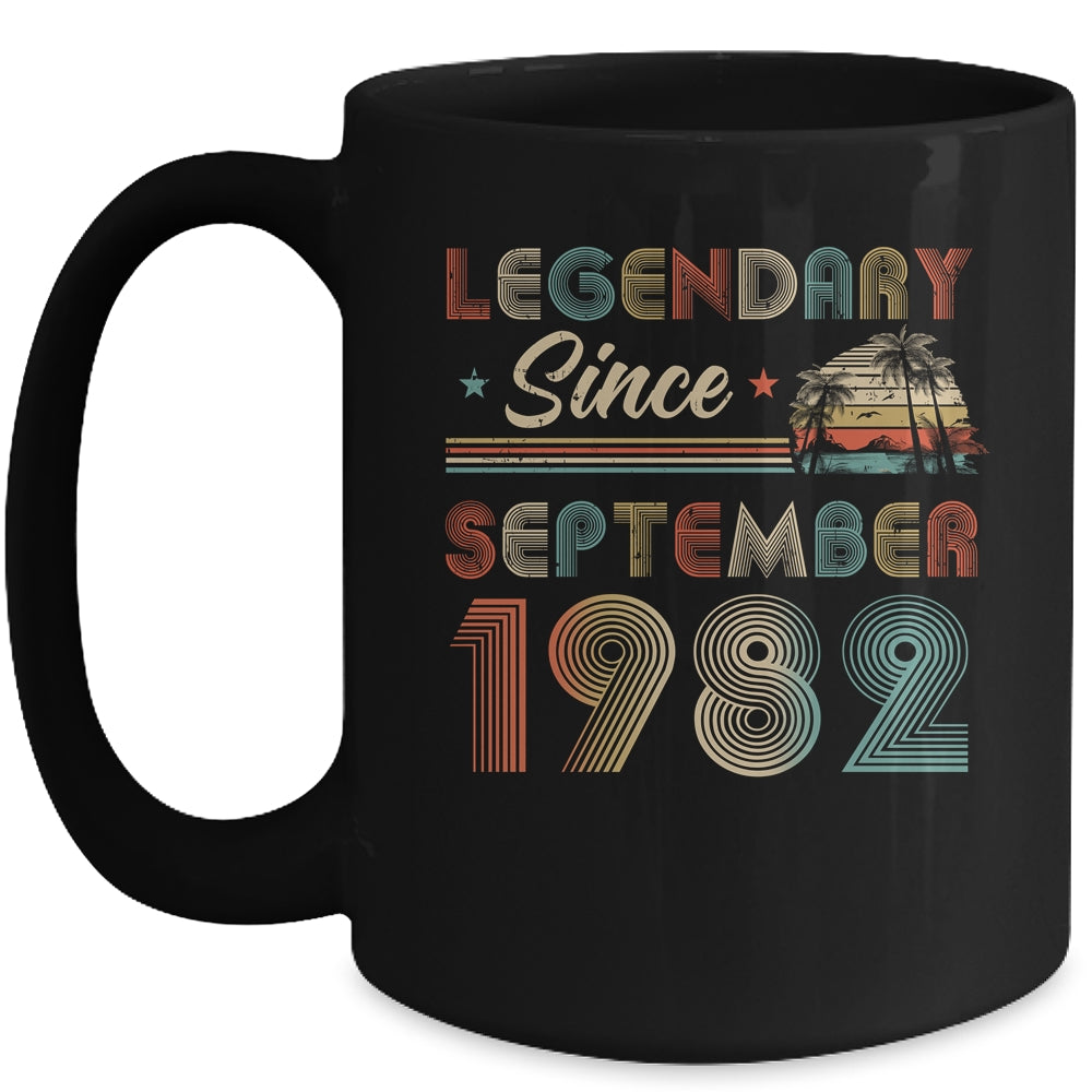 40th Birthday 40 Years Old Legendary Since September 1982 Mug Coffee Mug | Teecentury.com