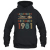 41th Birthday Gift 41 Years Old Legendary Since December 1981 T-Shirt & Hoodie | Teecentury.com