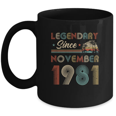 41th Birthday Gift 41 Years Old Legendary Since November 1981 Mug Coffee Mug | Teecentury.com