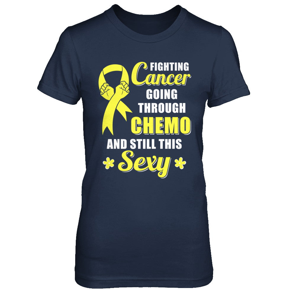 Fighting Cancer Chemo And Still This Sexy Yellow Awareness T-Shirt & Hoodie | Teecentury.com