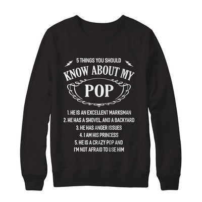 5 Things You Should Know About My Pop Granddaughter T-Shirt & Sweatshirt | Teecentury.com