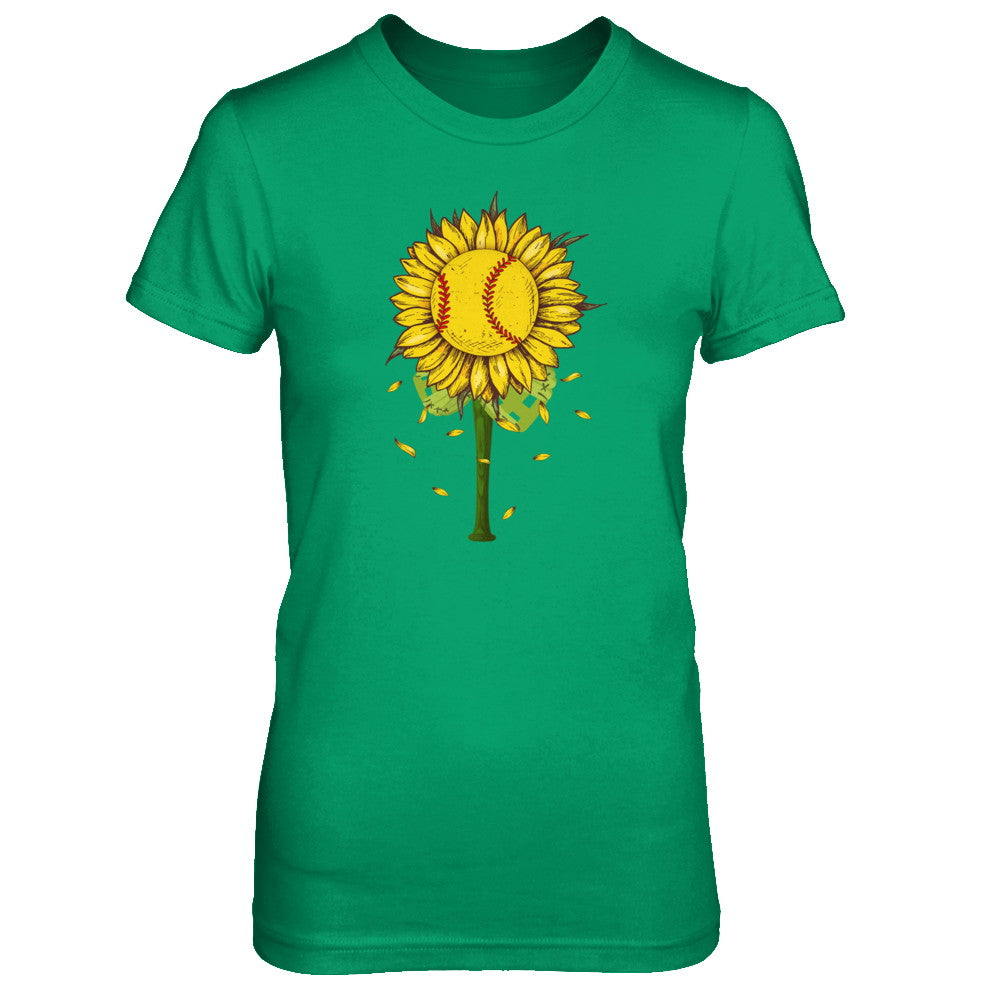 Sunflower Softball Mom Daughter Lover Gift T-Shirt & Tank Top | Teecentury.com