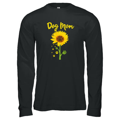 Funny Sunflower Dog Mom Paw Lover Mothers Day T-Shirt & Tank Top | Teecentury.com