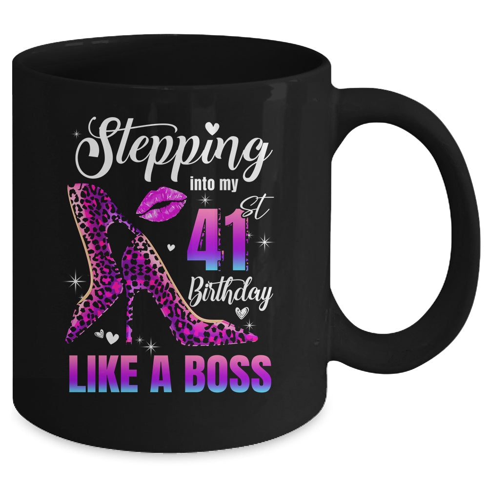 41 And Fabulous High Heels Stepping Into My 41st Birthday Mug | teecentury