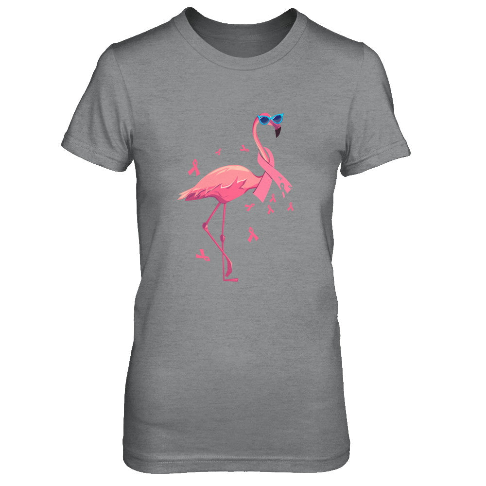 Flamingo Pink Ribbon Breast Cancer Awareness Gift T-Shirt & Hoodie | Teecentury.com