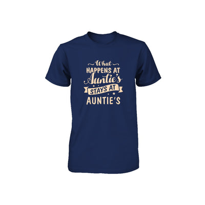 What Happens At Auntie's Stays At Auntie's Youth Youth Shirt | Teecentury.com
