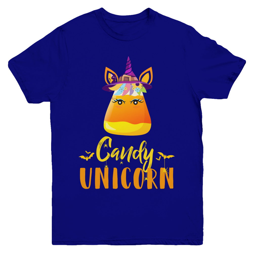 Candy Corn Unicorn Halloween Unicorn For Girls Youth Youth Shirt | Teecentury.com