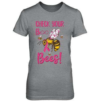 Check Your Boo Bees Funny Breast Cancer T-Shirt & Hoodie | Teecentury.com