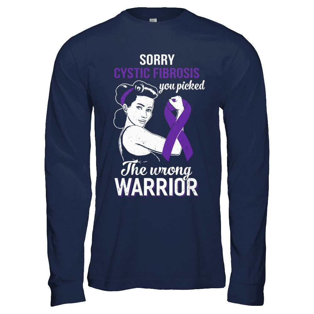 Sorry Cystic Fibrosis You Picked The Wrong Warrior Cystic Fibrosis T-Shirt & Hoodie | Teecentury.com