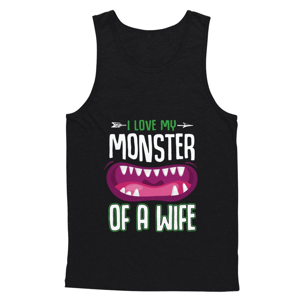 Monster Of A Wife Funny Couples Halloween T-Shirt & Hoodie | Teecentury.com
