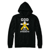 God Will Give Me Strength Gold Yellow Cancer Ribbon Gift T-Shirt & Hoodie | Teecentury.com