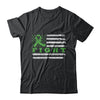 Fight Green Ribbon US Flag Liver Lymphoma Cancer Awareness T-Shirt & Hoodie | Teecentury.com