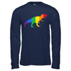 Pride LGBT Dinosaur T REX Gift Rainbow LGBT Gay Lesb T-Shirt & Hoodie | Teecentury.com