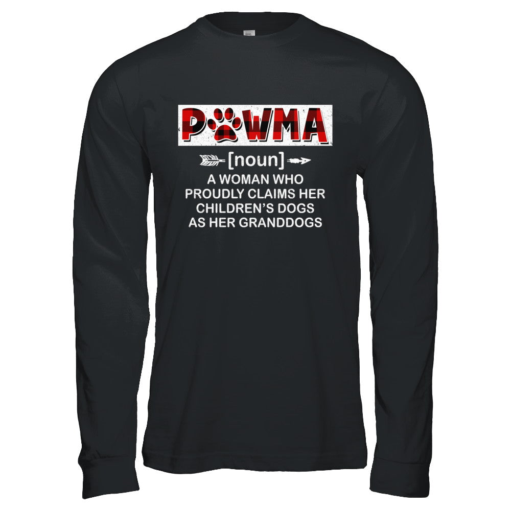 Pawma Buffalo Plaid Mom Proudly Claims Her Children's Dogs T-Shirt & Hoodie | Teecentury.com