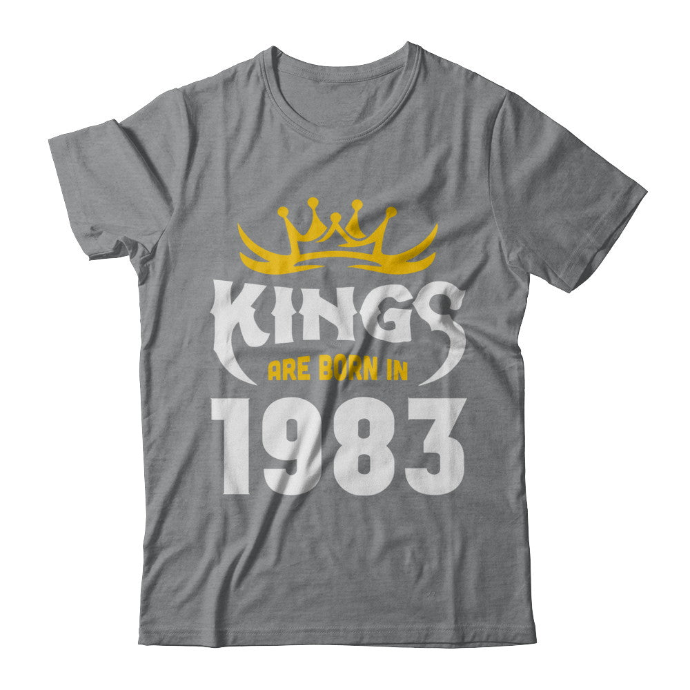Kings Are Born In 1983 Birthday Gift T-Shirt & Hoodie | Teecentury.com