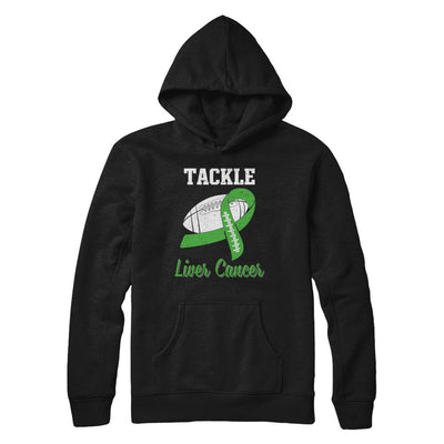 Football Survivor Tackle Green Liver Cancer Awareness T-Shirt & Hoodie | Teecentury.com