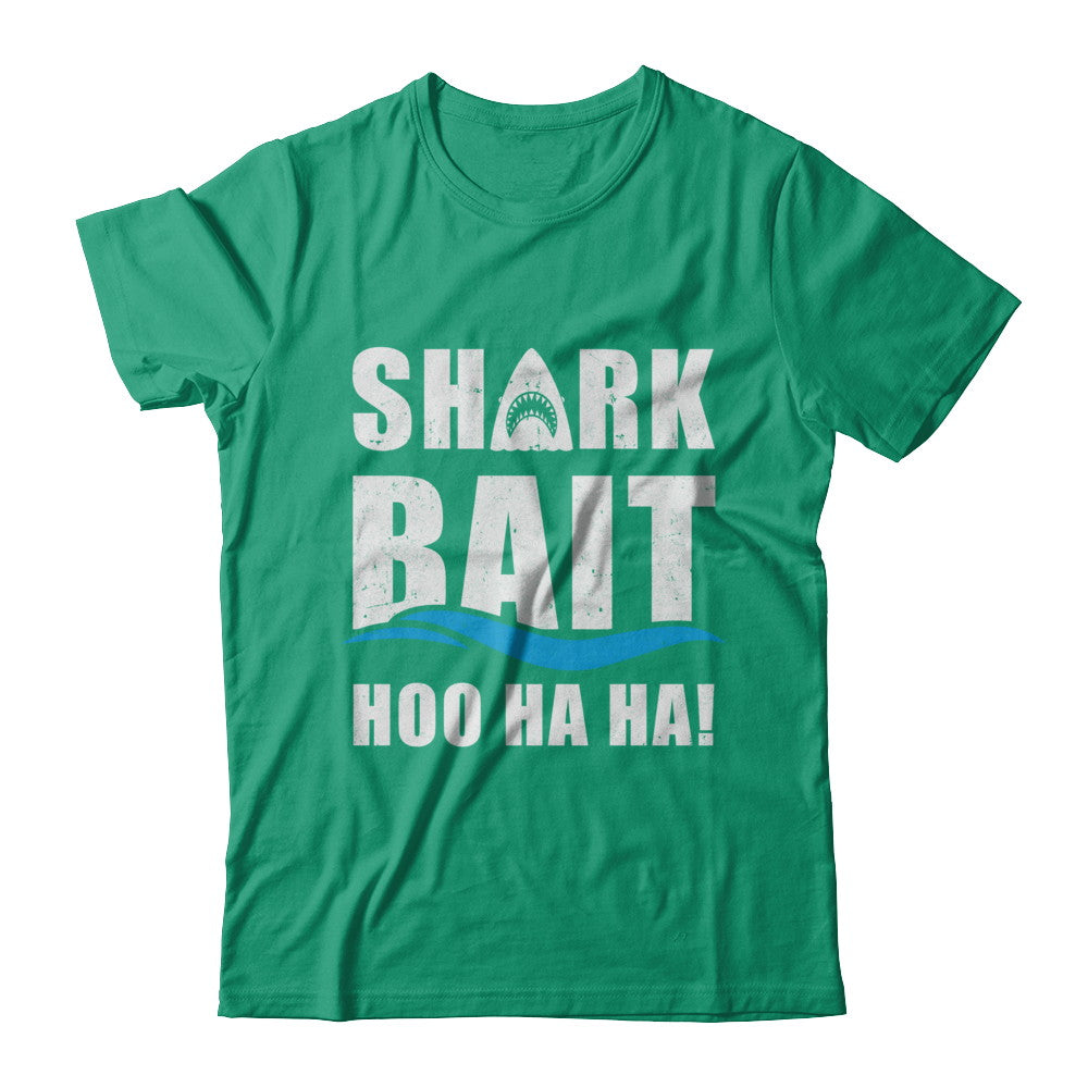 Funny Shark Bait Hoo Ha Ha Shark Gift T-shirts Long Sleeve T-shirts Black/S