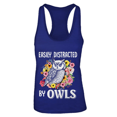 Easily Distracted By Owls T-Shirt & Tank Top | Teecentury.com
