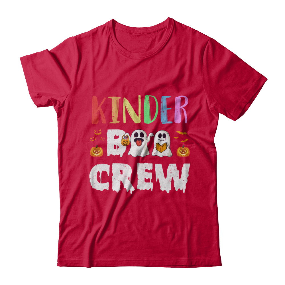 Cute Boo Crew Kindergarten Teacher Halloween T-Shirt & Hoodie | Teecentury.com