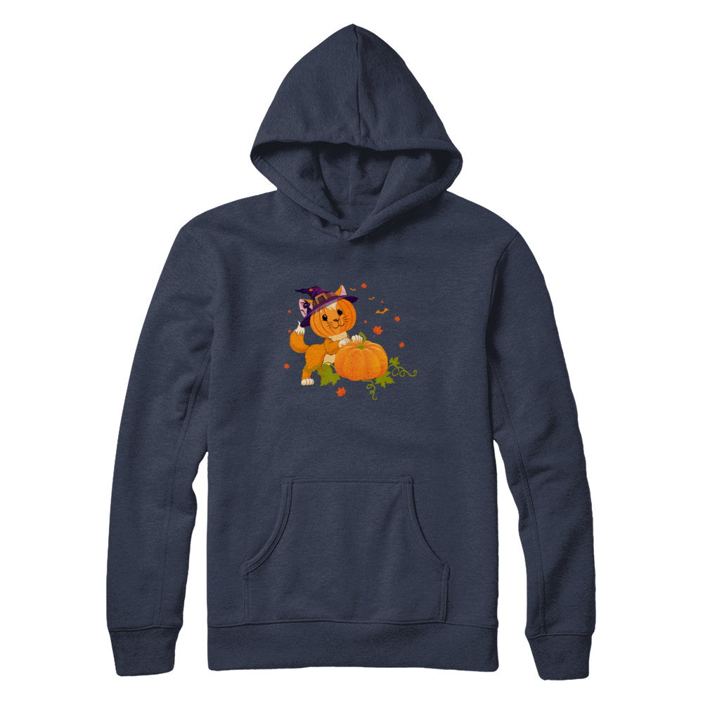Funny Halloween Cat Pumpkin Costume T-Shirt & Hoodie | Teecentury.com