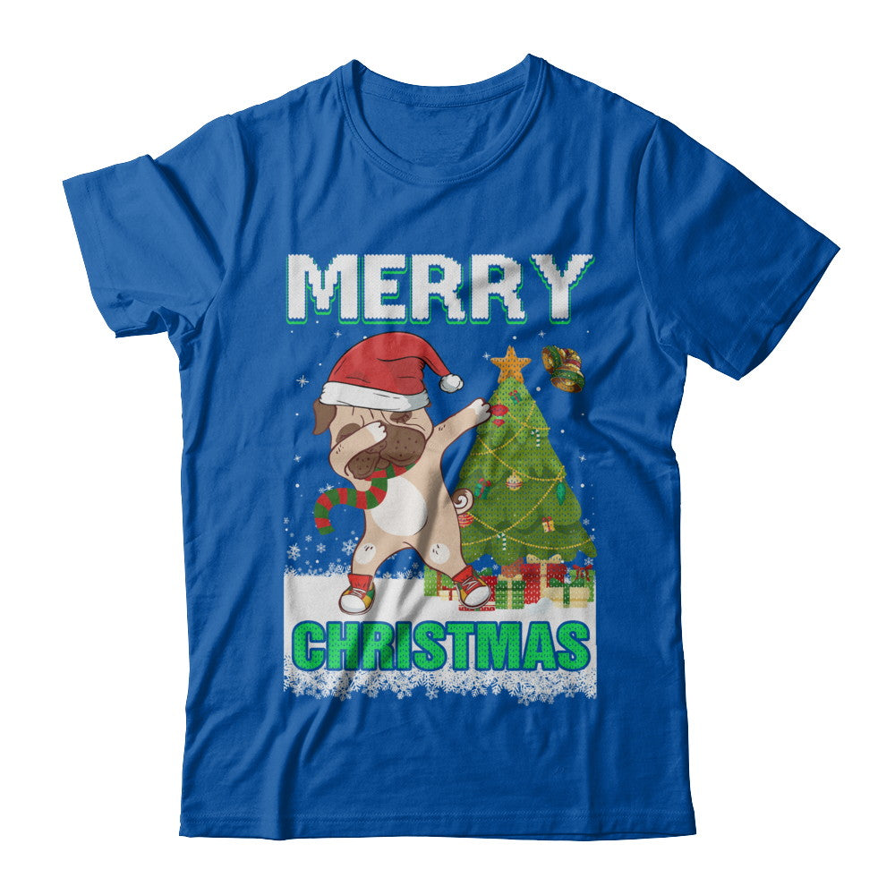 Cute Pug Claus Merry Christmas Ugly Sweater T-Shirt & Sweatshirt | Teecentury.com