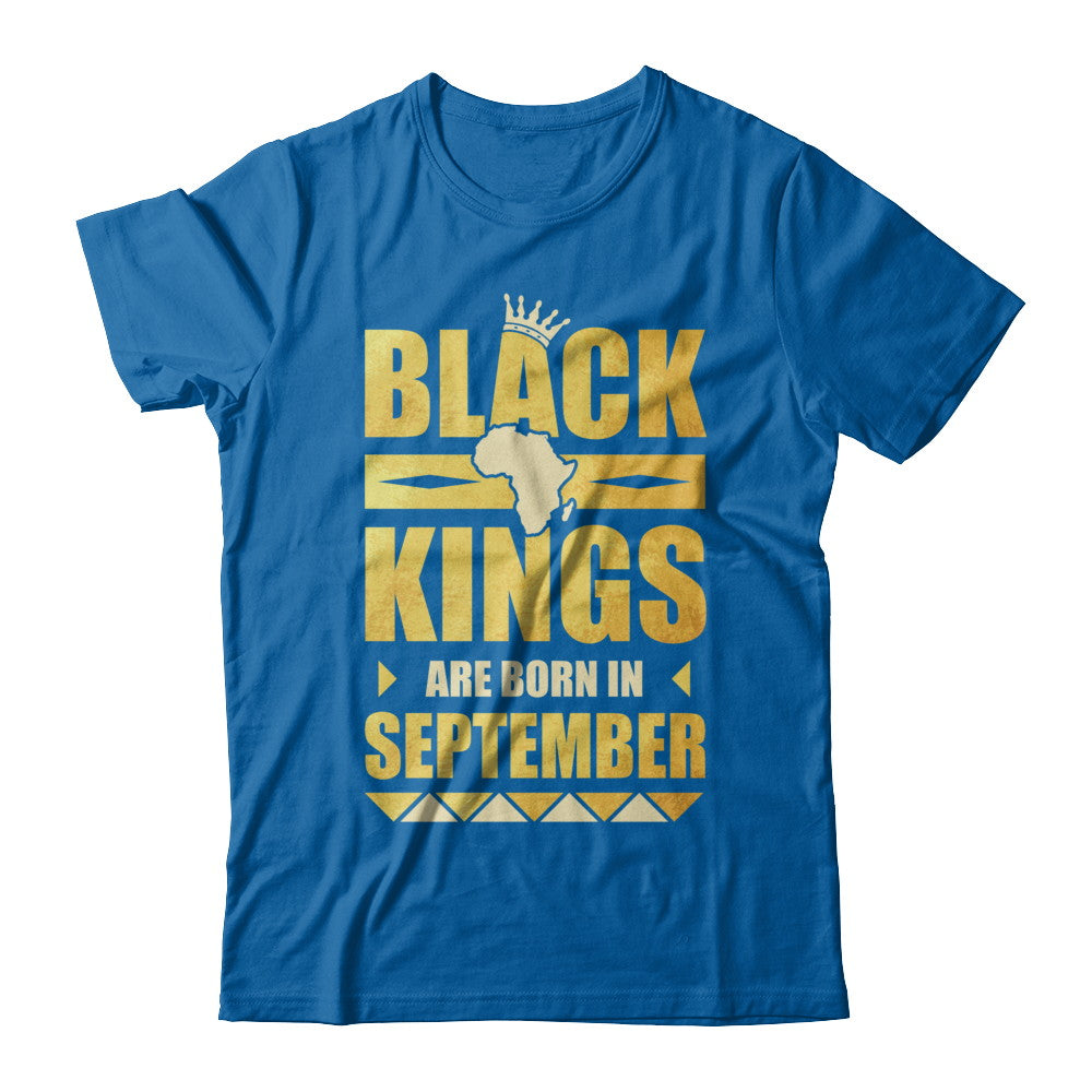 Black Kings Are Born In September Birthday T-Shirt & Hoodie | Teecentury.com