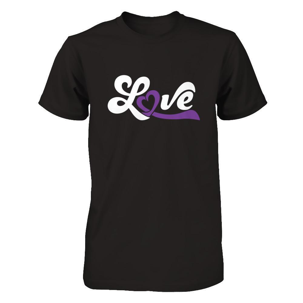 Love Purple Awareness Ribbon T-Shirt & Hoodie | Teecentury.com