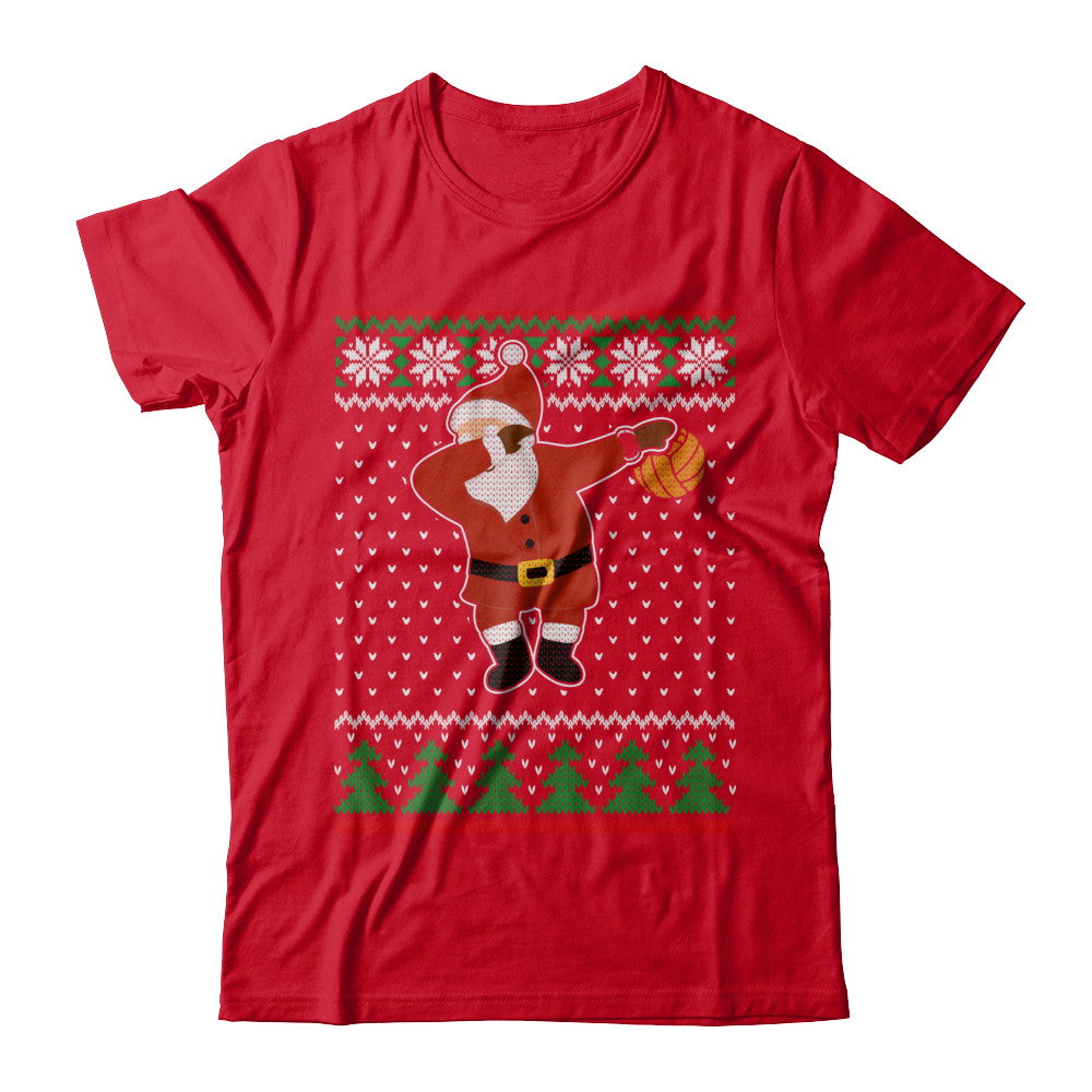 Dabbing Santa Volleyball Ugly Sweater Christmas T-Shirt & Sweatshirt | Teecentury.com