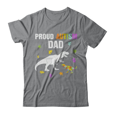 Proud Autism Dad T-Rex Dinosaur Autism Awareness T-Shirt & Hoodie | Teecentury.com