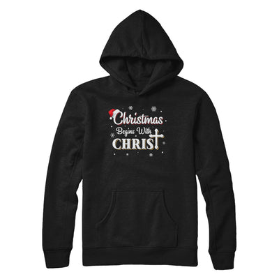 Christmas Begins With Christ Merry Christmas Christian T-Shirt & Sweatshirt | Teecentury.com