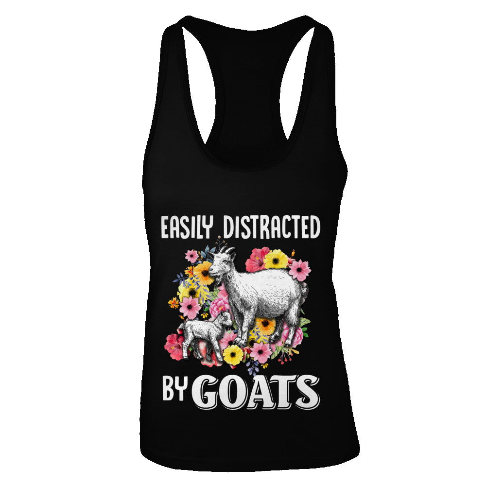 Easily Distracted By Goats T-Shirt & Tank Top | Teecentury.com